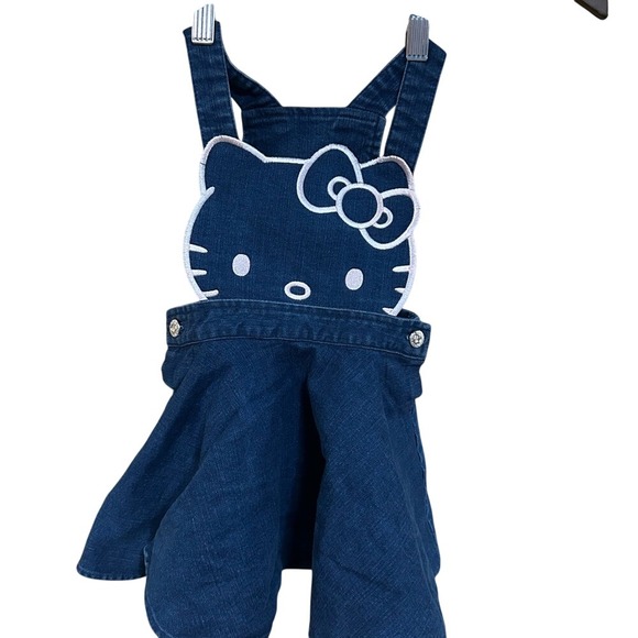 Hello Kitty Other - Girls y2k character Hello Kitty Denim Overall Dress Size 3t‎